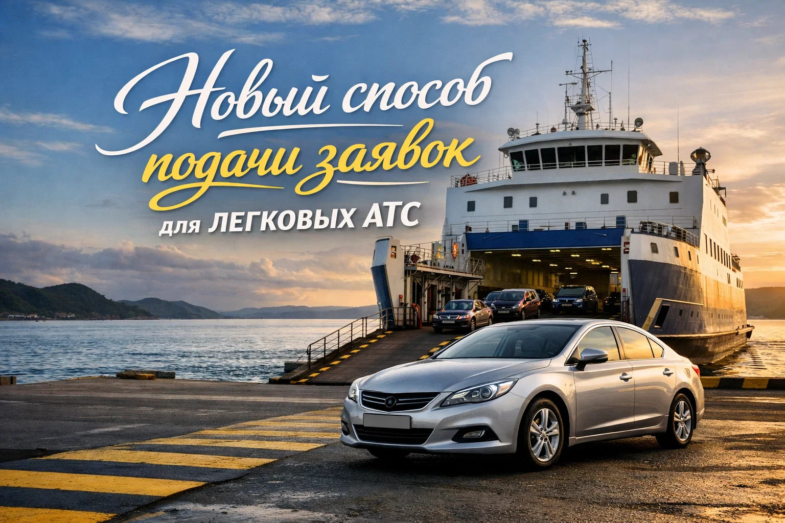 Новый способ подачи заявок для легковых машин.